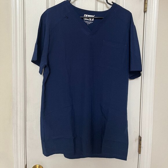 Hey Men's Scrub Top Large Navy - Picture 1 of 1